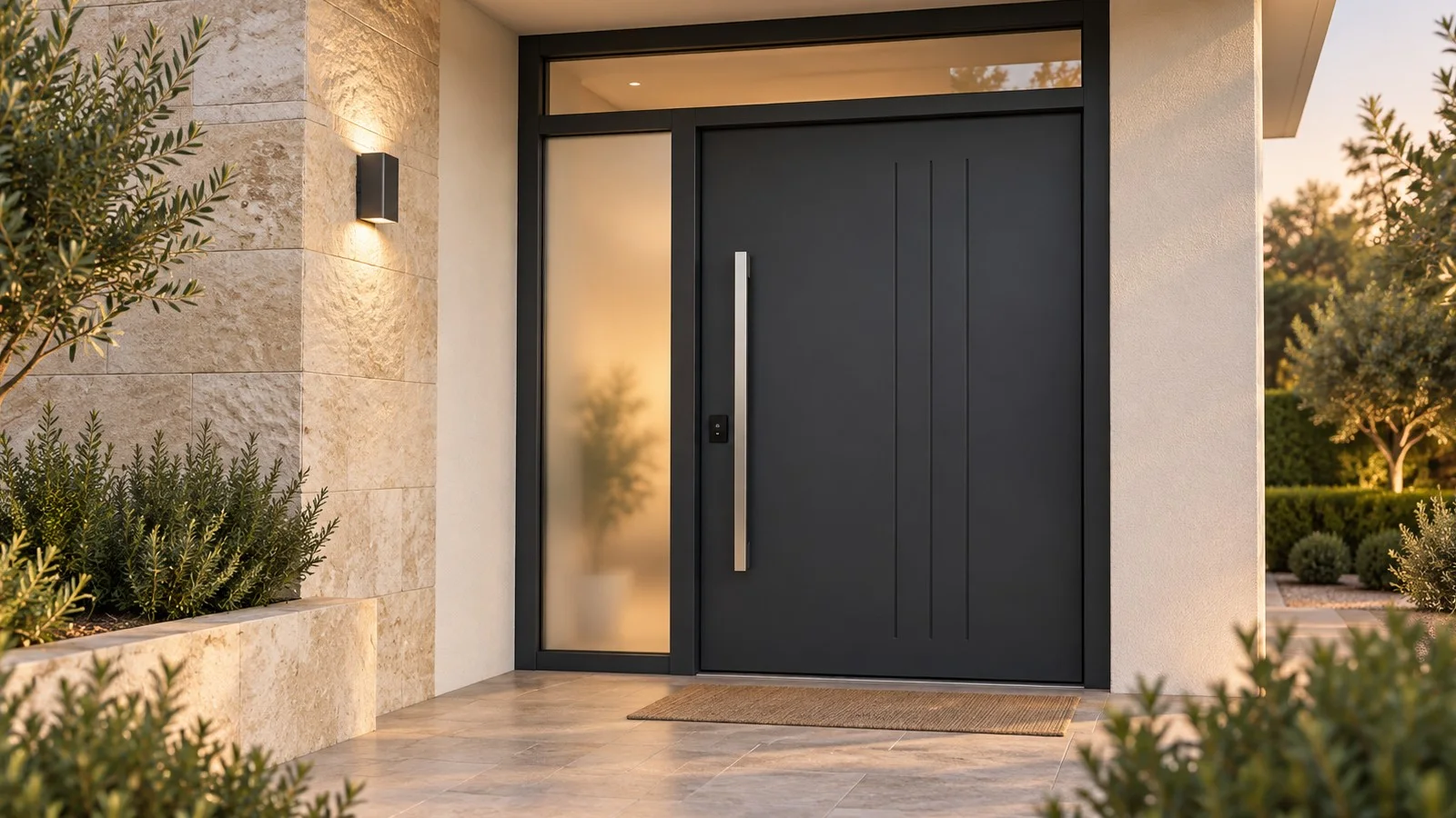 puertas de aluminio, PVC y cristal en Zaragoza, ejemplo visual 5