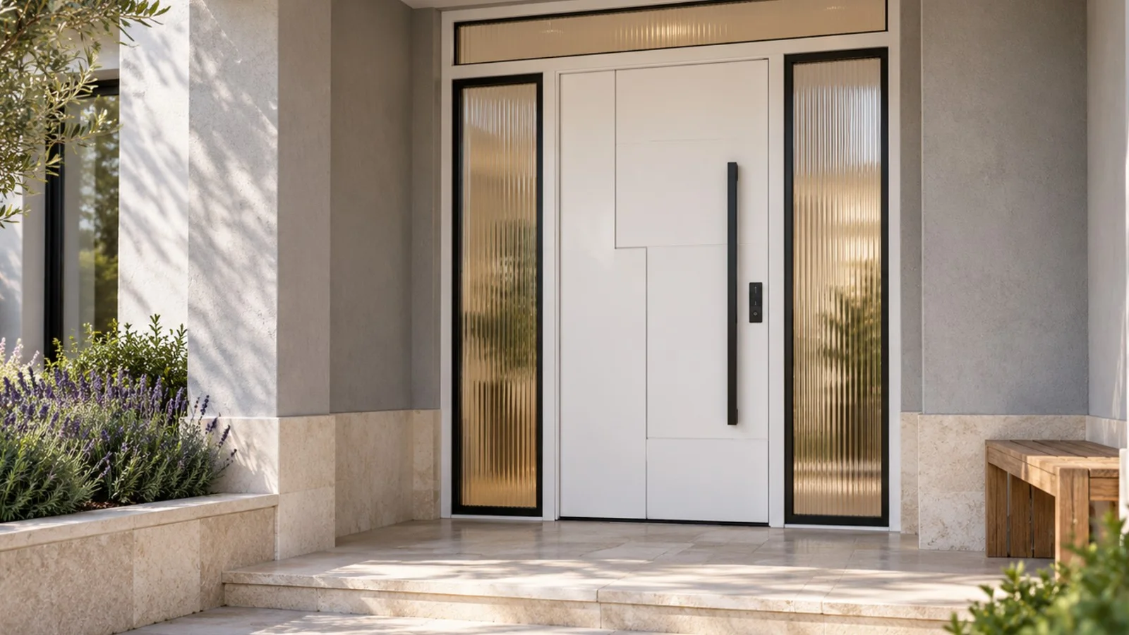 puertas de aluminio, PVC y cristal en Zaragoza, ejemplo visual 6