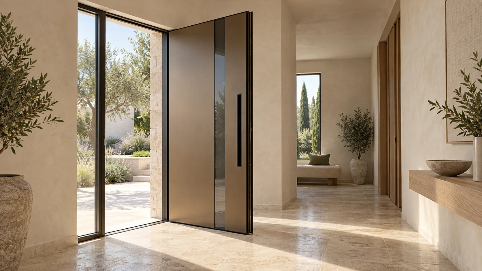 puertas de aluminio, PVC y cristal en Zaragoza, ejemplo visual 8